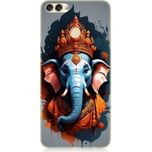 Huawei P Smart Uyumlu Ganesha Ganeşa Desenli Silikon Kılıf
