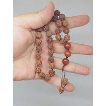 Rudraksha Tohum Düğümlü 33lük Tesbih 51622