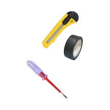 Kontrol Kalemi Seti Maket Bıçağı-kontrol Kalemi-elektirik Bandı 3 Set
