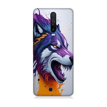 Xiaomi Redmi K30 Uyumlu Kızgın Savaşçı Kurt Desenli Silikon Kılıf