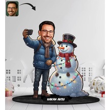 Bk Gift Kişiye Özel Erkek Yılbaşı Tasarımlı Karikatür Biblo -11, Yılbaşı Hediyesi, Yeni Yıl Hediyesi Kobitmeyencom35620 Bk Gift
