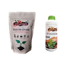 Vermisafa Organik Solucan Gübresi 1 KG Katı + 1 L Sıvı