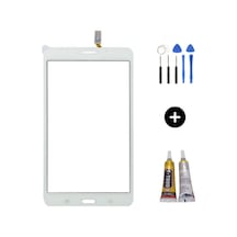 Samsung Galaxy Tab 4 Sm-t230 Uyumlu Hk Dokunmatik Beyaz + Montaj Seti