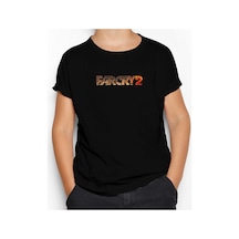 Zepplin Giyim Farcry 2 Text Siyah Çocuk Tişört Siyah