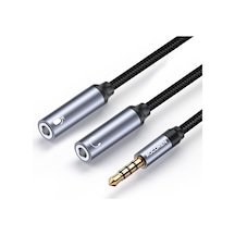 Rocoren Hi-fi Trrs Mikrofon Ve Kulaklık Birleştirici 3.5mm Y Jack Kablo