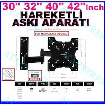 30'' 32'' 40'' 42'' İnch Hareketli Duvar Askı Aparatı Tvs74