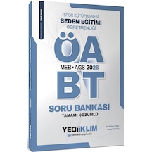 Yediiklim Yayınları 2026 Meb Ags Öabt Beden Eğitimi Öğretmenliği Tamamı Çözümlü Soru Bankası