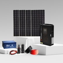 2kw Karavan Solar Enerji Paketi 210w Panel + 200ah Jel Akü
