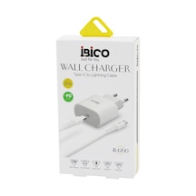 İbico İb-4200 Type-c To Telefon Şarj 20w-1.5a 9v-12v-3.0a Ev Başlık+ Kablo 1mt Hızlı Apple iPhone Uyumlu Set - 5'li Paket Diğer