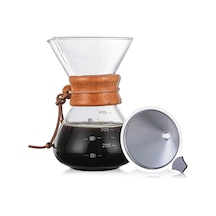 Springsun Cam Bardaklı Paslanmaz Çelik Filtreli El Yapımı Kahve Demleme Cihazı Diğer