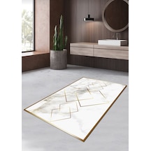 Deluxe Platin 70X120Cm Kaymaz, Dökülmez, Pamuk Taban Banyo Halısı Çok Renkli