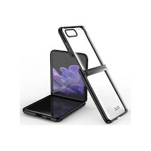 Newface Samsung Galaxy Z Flip 4 Kılıf Fold Element Kapak - Siyah