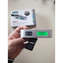 Demirtaş Dijital Işıklı Elektronik Askılı El Bagaj Tartısı Bavul Kantarı Seyahat Çantası 50kg