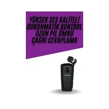 Yaka Kulaklığı Andorid Tüm Cep Telefonlarına Uyumlu Mikrofonlu Titreşimli Makaralı - Lisinya
