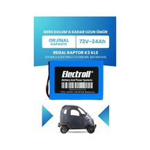 Regal Raptor K3 Kls Uyumlu Batarya Standart Kapasite Lifepo4 72v 24ah Elektrikli Otomobil Bataryası