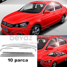 Vw Jetta Cam Çıtası Komple Set Kromu Nikelajı 2012-
