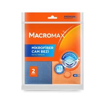Macromax Mikrofiber Cam Bezi 2'li 2 Adet Çok Renkli