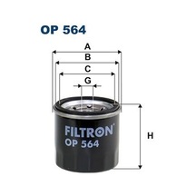 FILTRON OP564 Yag Filtresi (Daihatsu Applause / Cuore 03- 0.9-1.0/ Sirion 00-05/ Yrv 02-/ Terios 98- 1.3/ Feroza 94-96 152084A00A 25183779 (WC258558)