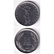 25 Kuruş 1969 Çil Eski Madeni Para