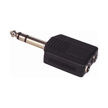 6.3 Mm Stereo Erkek/6.3 Mm Stereo Dişix2 Çevirici Jack