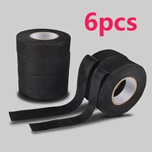 Fochsia 6pcs 6 Ruloluk Ağır Hizmet Elektrik Bandı Yüksek Isıya Dayanıklı Su Geçirmez Sessiz