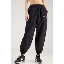 Nike Sportswear Women's Woven Loose Fit Joggers Kadın Bol Kesim Dokuma Eşofman Altı Siyah Siyah