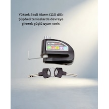 Güvenli Alarm Disk Fren Kilidi 1 Adet Motosiklet Scooter Bisiklet