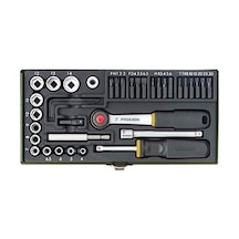 Proxxon 23070 1/4" Cırcır Kolu 39 Parçalı Lokma Ve Bits Takımı