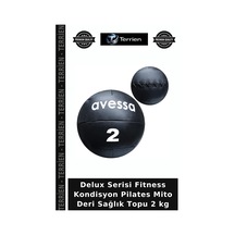 Delux Serisi Fitness Kondisyon Pilates Mito Deri Sağlık Topu 2 Kg