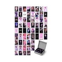 Print Dore Bts Duvar Poster Seti - Kolaj Set - 60 Adet - Pembe Bts Poster Seti - 10cm 15cm - Kalın Kuşe Kağıt 7/8 Yaş