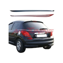 Peugeot 207 Formlu Krom Bagaj Alt Çıta 2006 Üzeri Paslanmaz Çelik N11.5069
