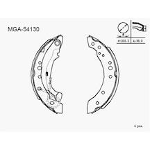 Mga 54130 Arka Fren Balatasi 4241l0