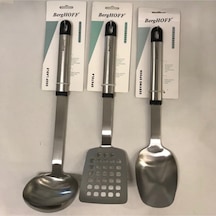 Mutfak Servis Seti Kepçe Kaşık Spatula 3 Parça