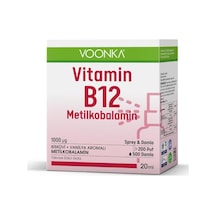 Voonka Vitamin B12 Metılkobalamın Sprey & Damla  20 ML