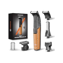 Maxgroom Erkekler İçin 3'ü 1 Arada Elektrikli Vücut Tıraş Makinesi Değiştirilebilir Başlıklar, Su Geçirmez Tasarım, Göğüs, Sırt, Koltuk Altları, Kasık İçin İdeal, Performansınızı Artırın Turuncu Diğer