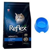 Reflex Plus Cat Somonlu Yetişkin Kedi Maması 1500 G + Küçük Mama Kabı