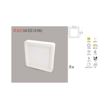 Ct-5272 25W/3200K Alm. S.Ü Led Armatür Kare (Günışığı)Cata Beyaz