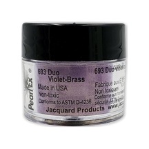 Pearl Ex Pigment Tozu, 3 G, İkili, Mor/pirinç, Epoksi Reçine İçin Gevşek Mika Tozu, Sulu Boya, Kaligrafi Mürekkebi Genel