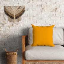 Hardal Renk Dekoratif Minder Kılıfı 60 x 60 cm