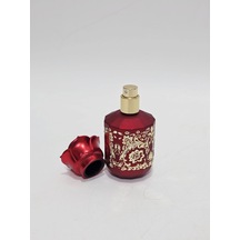 Desenli Doldurulabilir Parfüm Şişesi 50ml Kırmızı - 003
