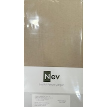Özdilek Nev Marka Lastikli Fitted Penye Çarşaf 100x200 + 30 Cm Yükseklik 30 Cm Bej Çok Renkli