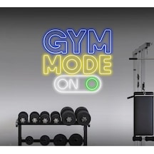 Twins Led Gym Mode On Yazılı Ve Şekilli Neon Tabela Mavi Model:model:30113366 Mavi