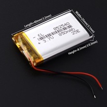 852540 850mah 3.7v Lityum Polimer Pil Batarya Değişim