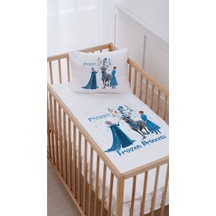 %100 Pamuk Anne Yanı Beşik Nevresim Takımı 60x100 Frozen Princess