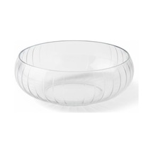 Şeffaf Cam Görünümlü Büyük Salata Kasesi Isıya Dayanıklı Servis Kasesi, Sofra Sunum Kasesi 24 Cm 7 Cm Diğer