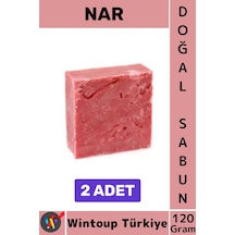 Katısabun %100 Doğal Orjinal Bitkisel El Yüz Saç Vücut Cilt İçin Organik Nar Sabunu 120 Gram 2 Adet Karışık