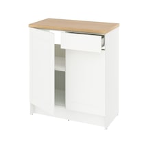 Ikea Beyaz Modern Mutfak Dolabı 120 Cm Dekoratif Beyaz
