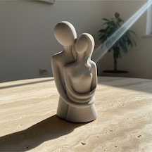 10cm Gri Sevgili Heykel - Premium - Decor - Pinterest - Bohem - İskandinav Tarzı - Vazo - Dekoratif Vazo - Obje - Biblo - Heykel - Hediyelik - Dekor Obje