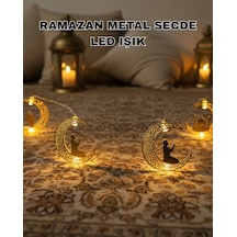 Ramazan Ay Işığı Secde Eden Adam Silüetli Led Peri Işığı Diğer