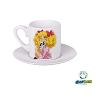 Şeker Kız Candy Türk Kahvesi Fincanı 0176 Beyaz